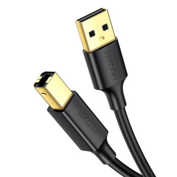 Ugreen USB-A į USB-B 2.0 spausdintuvo laidas, 1.5m, juodas