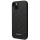Karl Lagerfeld Saffiano Mono Metal Logo dėklas iPhone 14 Plus telefonui, juodas