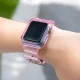 Silikoninis dirželis su dėklu Strap Light Set skirtas Apple Watch 42mm - Raudonas