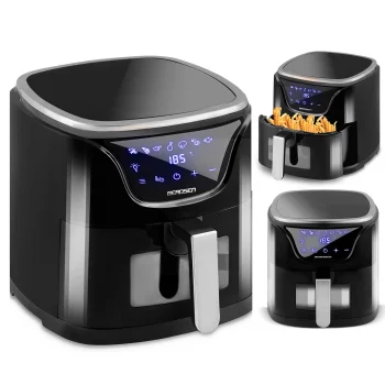 Berdsen BD-652 Air Fryer 5L, 1500W, Black/Silver