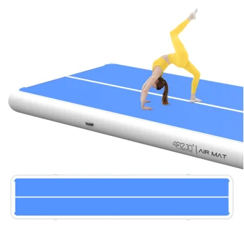 Pripučiamas gimnastikos takelis 4FIZJO AirTrack PRO 10 x 2 x 0,3 m, mėlynas