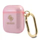 Guess GUA2UCG4GP Glitter Collection AirPods 1/2 dėklas, Rožinė