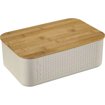 Duoninė Bodum Bistro su bambukiniu dangteliu 29 x 19 x 11 cm, balta