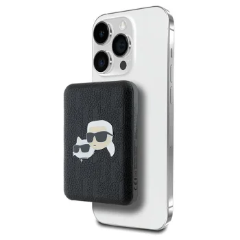 Karl Lagerfeld MagSafe išorinė baterija 5000mAh 15W, juoda