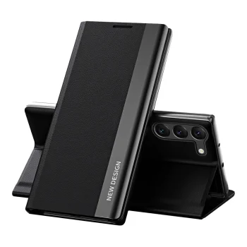 Sleep Case Pro Flip Case for Samsung Galaxy S23+ with Stand, Black