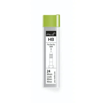 Grafito šerdelės Pica Fine-Dry HB, 0.9 mm, 24 vnt.