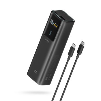 Išorinė baterija Cuktech CKPB100PGLBL, 150W, 10000mAh, juoda