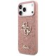 Guess Fixed Glitter Big 4G Case for iPhone 17 Pro Max Pink