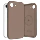Tech-Protect Silicone MagSafe dėklas iPhone 16e / 17e, rudas