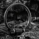 Rockbros 32120007001 dviračio spyna su kodu ir plieniniu trosu, Juoda