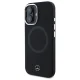 Mercedes dėklas iPhone 16 telefonui Silicone Tonal Logo MagSafe, juodas