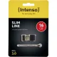 USB atmintinė Intenso Slim Line 16GB USB 3.0, juoda