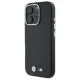 BMW dėklas iPhone 16 Pro Max telefonui M Smooth Full Wrapped Metal MagSafe, juodas