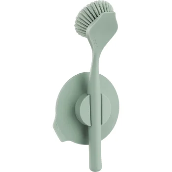 Brabantia plautuvės ir indų šepetys su siurbtuko laikikliu, Jade Green