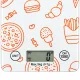 Elektroninės stiklinės virtuvinės svarstyklės 5 kg / 1 g su taros funkcija ir LCD ekranu