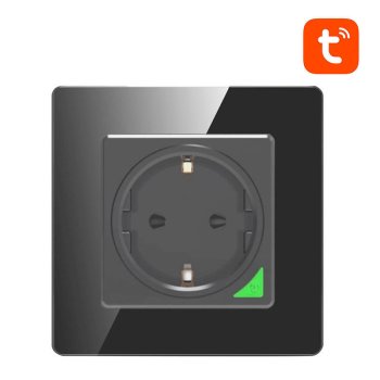 Avatto N-WOT10-EU-B Išmanusis sieninis kištukinis lizdas (WiFi), Juodas