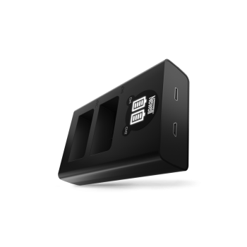 Dviejų kanalų įkroviklis Newell DL-USB-C EN-EL25 baterijoms (Nikon)