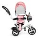ECOTOYS 4-in-1 vaikiškas triratukas su stūmimo rankena JM-066-9L, rožinis