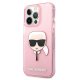Karl Lagerfeld iPhone 13 Pro Max Case Glitter Karl\'s Head, Pink