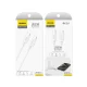 Dudao L4C USB-C į USB-C laidas 30W, 2m, Baltas