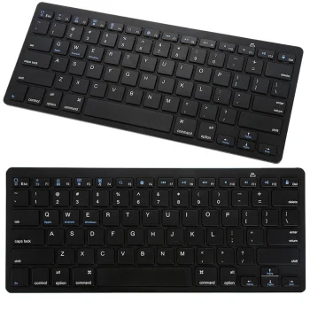 Belaidė „Bluetooth“ klaviatūra kompiuteriui / „iPad“ / „Mac“, juoda