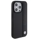 BMW Leather Textured & Stripe dėklas iPhone 15 Pro Max, Black