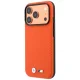 BMW M Quadrille Kevlar Metal Logo MagSafe dėklas iPhone 17/18 Pro Max, oranžinis