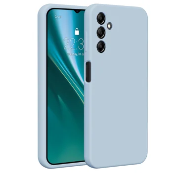Etteri Silicone Case for Samsung Galaxy A14 Light Blue