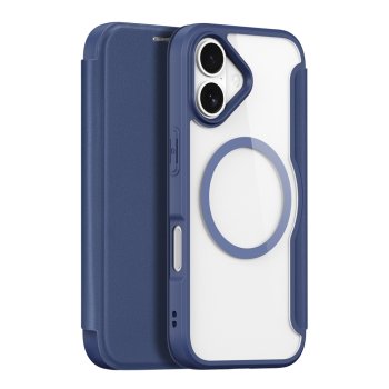 „Dux Ducis Skin X Pro“ atverčiamasis dėklas „iPhone 17 Air“ su „MagSafe“, mėlynas