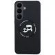 Karl Lagerfeld Silicone Karl&Choupette MagSafe dėklas Samsung Galaxy S26 FE, juodas