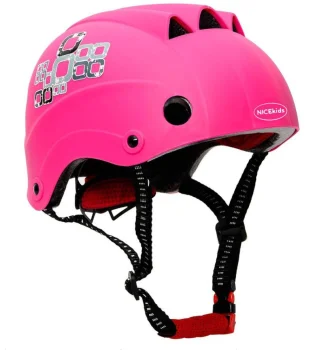 NICEkids reguliuojamas vaikiškas šalmas (50-56 cm), rožinis