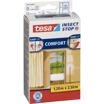 Tinklelis nuo vabzdžių durims Tesa Insect Stop, 2 vnt., 0,65 x 2,20 m, baltas