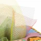 Montessori sensorinis žaislas-dėžutė su servetėlėmis, įvairiaspalvis