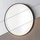 ModernHome apvalus LED vonios veidrodis, 60 cm, su nerasojimo funkcija