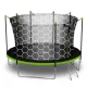 Neo-Sport batutas 465 cm (15 ft) su vidiniu tinklu ir kopėtėlėmis