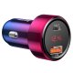 Baseus Magic Series PPS Car Charger with Digital Display USB Quick Charge 3.0 / USB Type C PD QC4+ 45W 6A, Red