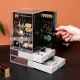 Jewelry organizer with 3 vertical drawers, acrylic