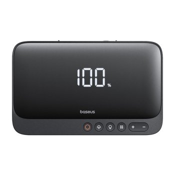 Baseus Super Energy BS-CH013 4in1 paleidėjas su kompresoriumi ir išorine baterija, juodas