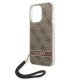 Guess Dėklas su Virvele iPhone 14 Pro Max Telefonui, Ruda