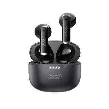 Belaidės ausinės XO G50 TWS Bluetooth 5.4 su įkrovimo dėklu, juodos