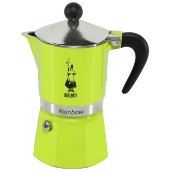 Bialetti Rainbow 3TZ espresso kavinukas, žalias