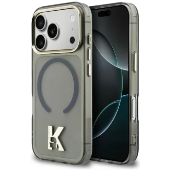 Karl Lagerfeld IML K Head Logo MagSafe dėklas, skirtas iPhone 17 Pro, juodas