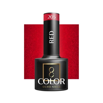 Ocho Nails Gel Polish Red 205, 5 g