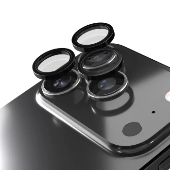 Etteri kameros apsauginis stiklas iPhone 17 Pro / 17 Pro Max, juodas
