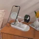 „Tech-Protect QI15W-A41“ trys viename belaidis įkroviklis su MagSafe, baltas