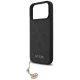 Guess 4G Charms Collection MagSafe dėklas iPhone 17 Pro Max, juodas