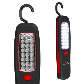 Maclean MCE03 dirbtuvių lempa su 24 LED, magnetu ir kabliuku