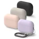 Ausinių dėklas Ringke Silicone skirtas AirPods Pro 3 su karabinu, juodas