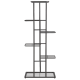 Ruhhy 6 aukštų metalinis stovas augalams, 106 cm, juodas