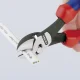 Šoninės kirpimo replės KNIPEX TwinForce 180 mm, raudonos / juodos